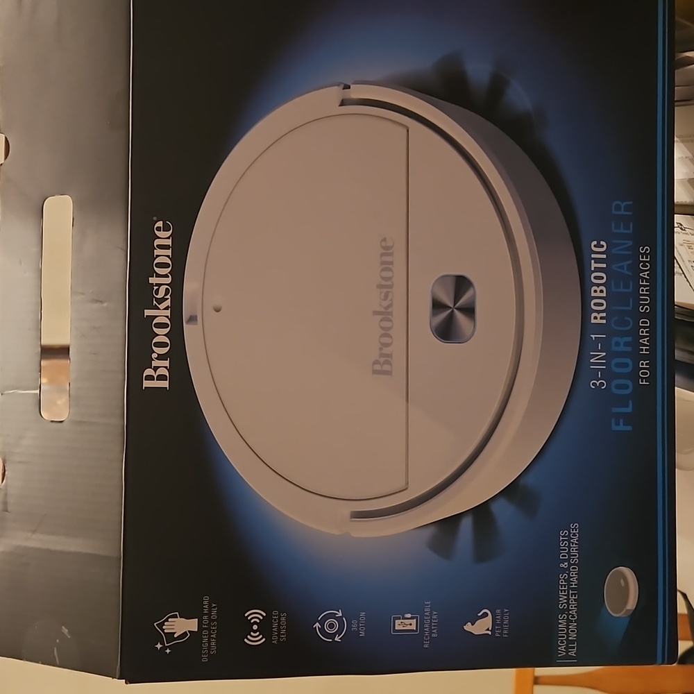 🌷Brookstone 3-in-1 Robotic Floor Cleaner